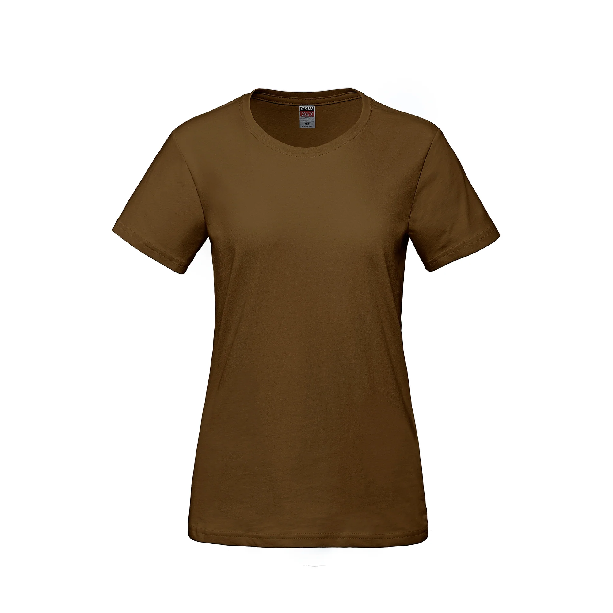 Ladies RING SPUN Combed Cotton Crewneck T-Shirt-CSW